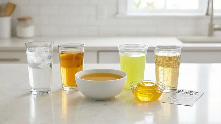 Thumbnail for video about the clear liquid diet.